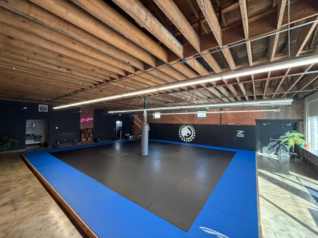 The mat space at Renzo Gracie Des Moines, 4711 University Ave