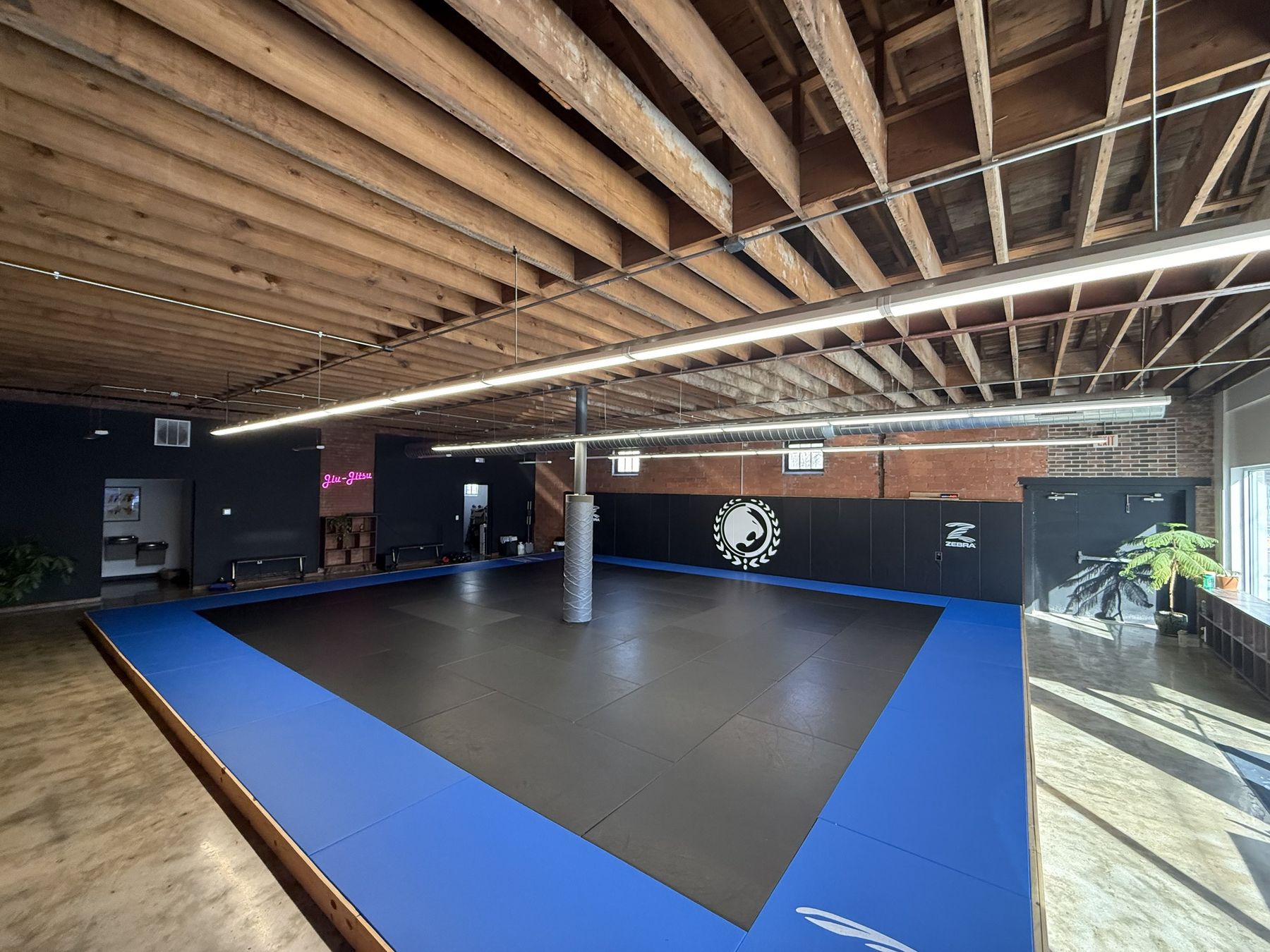 The mat room at Renzo Gracie Des Moines